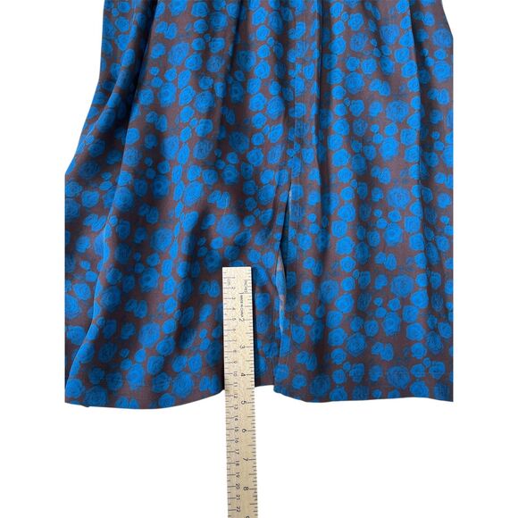 A.L.C Silk V-Neck Cinched Waist Dress Floral Sz M - Picture 5 of 7